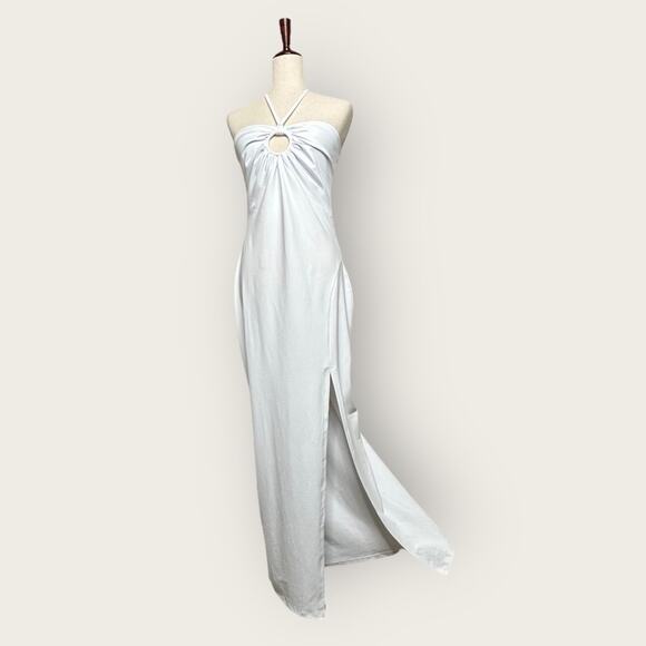 NWT | Susana Monaco | O-Ring Halter Maxi Dress | Sugar | Large - Picture 3 of 12